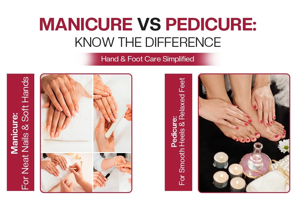 Difference Between Manicure and Pedicure